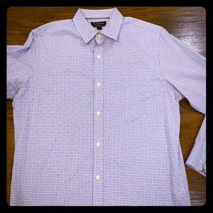 BR Men’s Slim Fit patterned dress shirt 16.5